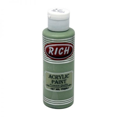 R-197 Ακρυλικό Χρώμα nile green ( πράσινο του Νείλου)120ml Rich