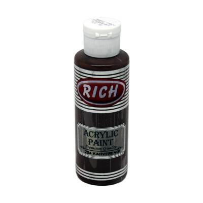 R-224 Ακρυλικό Χρώμα Brown 120ml Rich 