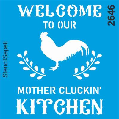 SEP-2646 Στένσιλ Μοτίβο Κουζίνας Πετεινός
