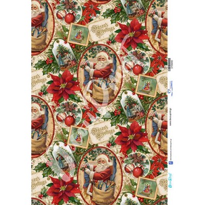 3700454 Backgroud Αι Βασίλης Χριστούγεννα Ριζόχαρτο Α3
