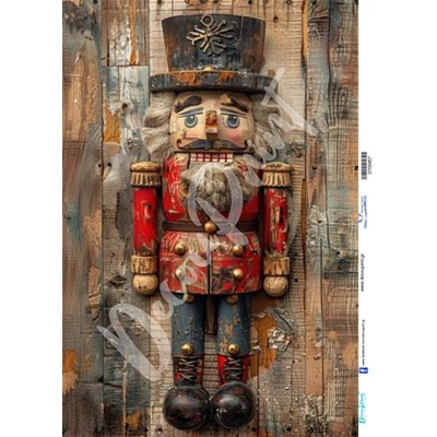 3700457 Καρυοθράστης Χριστούγεννα Ριζόχαρτο Α3