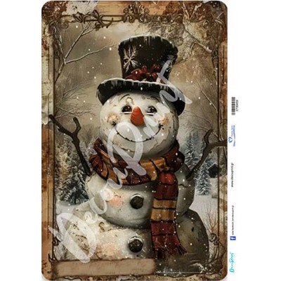 3700459 Χιονάνθρωπος Χριστούγεννα Ριζόχαρτο Α3
