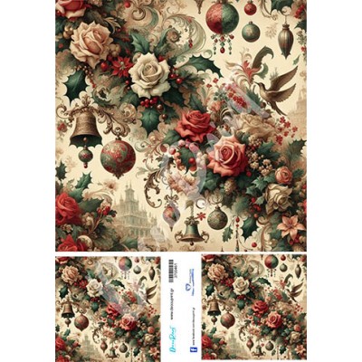 3700461 Λουλούδια Χριστούγεννα Ριζόχαρτο Α3