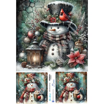3700465 Χιονάνθρωπος Χριστούγεννα Ριζόχαρτο Α3
