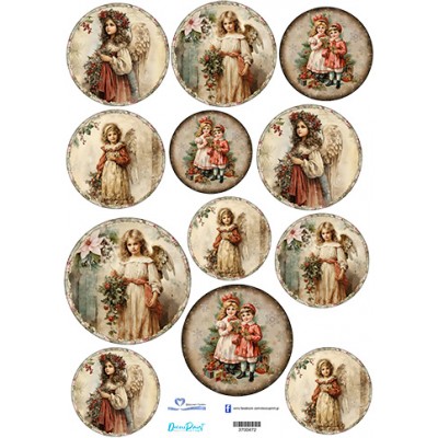 3700472 Μπάλες Χριστούγεννα Ριζόχαρτο Α3