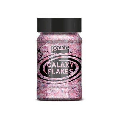 Galaxy Flakes Pentart,15 g Eris pink