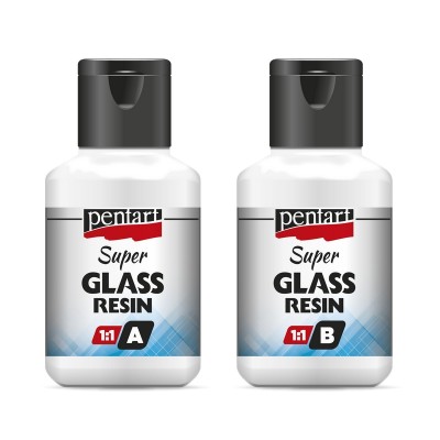 Super Glass Resin Pentart 1:1, 40+40ml
