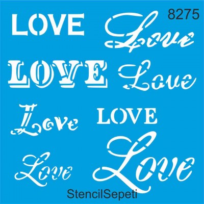 SEP-8275 στένσιλ love 30χ30εκ.