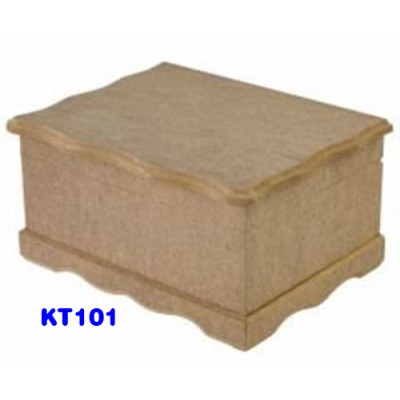 KT101 MDF 28x20x15cm Ανάγλυφο Κουτί Με Φινίρισμα