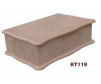 KT119 MDF 28x20x9cm Ανάγλυφο Κουτί Με Φινίρισμα