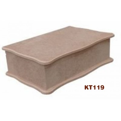 KT119 MDF 28x20x9cm Ανάγλυφο Κουτί Με Φινίρισμα