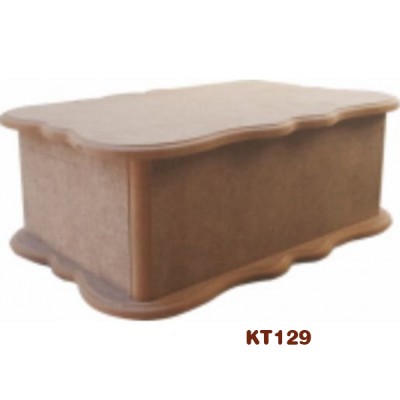 KT129 MDF30x20x10cm Ανάγλυφο Κουτί Με Φινίρισμα