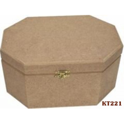 KT221 MDF Οκτάγωνο κουτί 18x24x11cm 