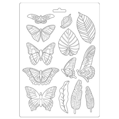 Ν-Καλούπι εύκαμπτο A4, 21x29cm Amazonia leaves and butterflies