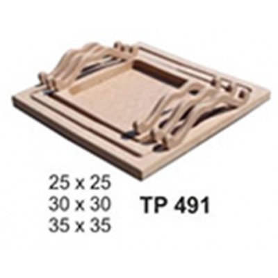 Σετ 3 Δίσκων MDF BK-TP491