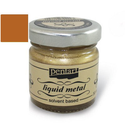 Φύλλο χρυσού Yγρό Pentart Liquid metal 30ml – Cooper