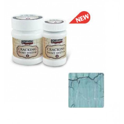Cracking Paint System Step 2, Pentart 100ml , Country Blue