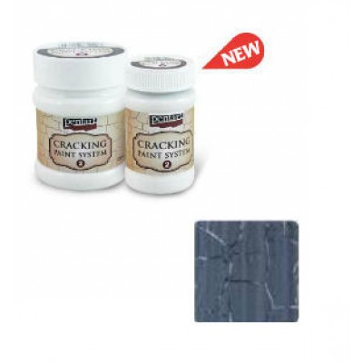 Cracking Paint System Step 2, Pentart 100ml , Graphit Grey