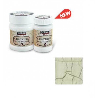 Cracking Paint System Step 2, Pentart 100ml , Ivory