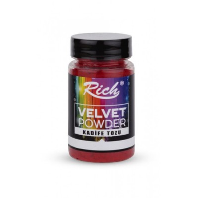Βελούδο Velvet powder Κόκκινο red (ιδανικό για Χριστουγεννιάτικες μπάλες)
