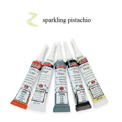 Contour Liner Pentart 20ml – Sparkling Pistachio
