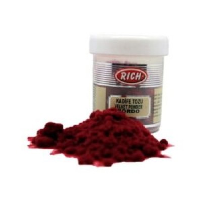 Βελούδο Velvet powder Μπορντώ bordo (ιδανικό για Χριστουγεννιάτικες μπάλες)