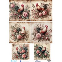 1800237 Πάσχα Κότες-Κόκορες