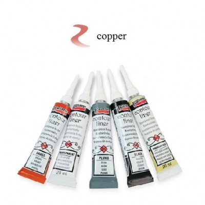 Contour Liner Pentart 20ml – Copper