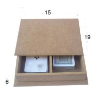 Κουτί για 2 Τράπουλες 19Χ15Χ6